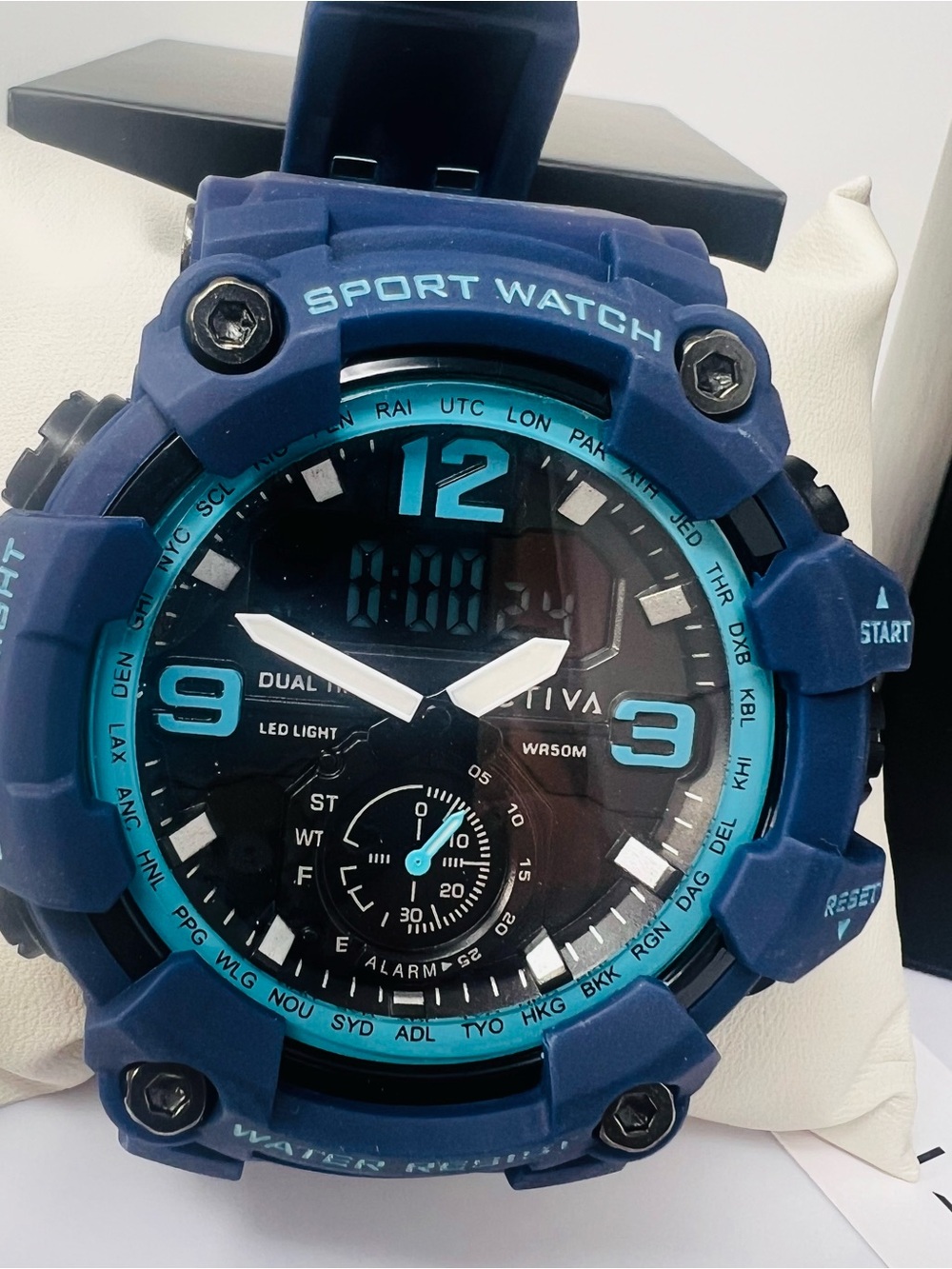 Invicta Blue and Teal Sport Watch